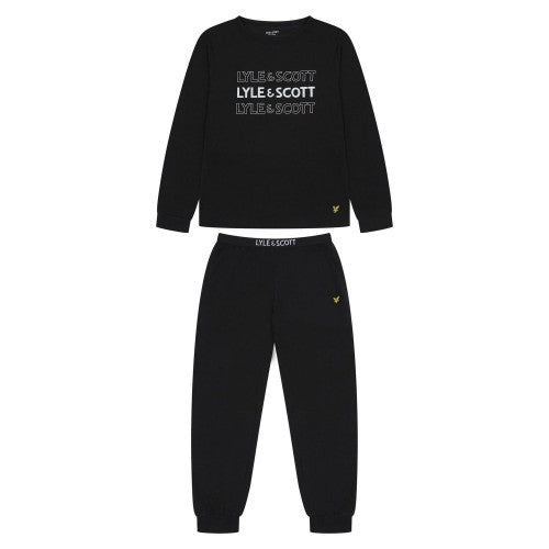 Front - Lyle & Scott Childrens/Kids Loungewear Set