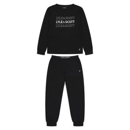 Front - Lyle & Scott Childrens/Kids Loungewear Set