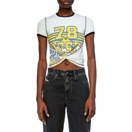 Front - Diesel Womens/Ladies T-Lison T-Shirt