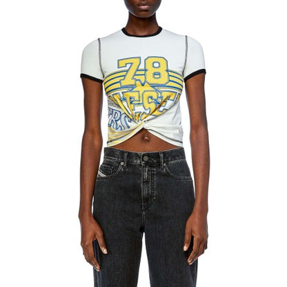 Front - Diesel Womens/Ladies T-Lison T-Shirt