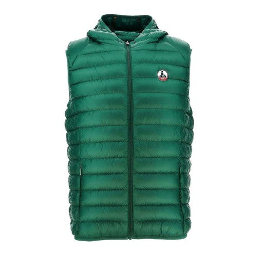 Front - Jott Mens Pat Puffer Hooded Gilet