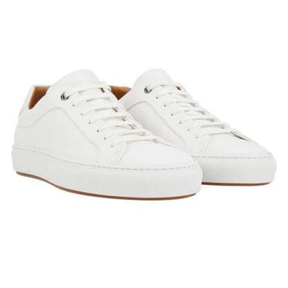 Front - Boss Mens Mirage Leather Tennis Trainers