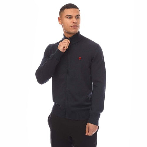 Front - Timberland Mens Williams River Kennebec Cotton Full Zip Sweatshirt