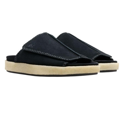 Front - Clarks Originals Unisex Adult Overleigh Suede Sliders