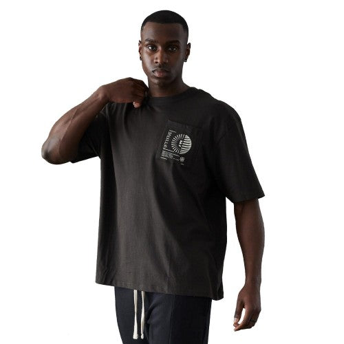 Front - Fiftyfive Mens Mably Crew Neck T-Shirt