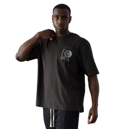 Front - Fiftyfive Mens Mably Crew Neck T-Shirt