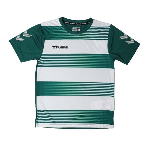 Front - Hummel Childrens/Kids Hooped T-Shirt