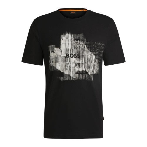 Front - Hugo Mens Te Alien T-Shirt