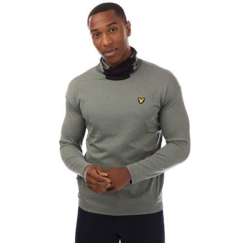 Front - Lyle & Scott Mens Snood Collar Summer Sweatshirt