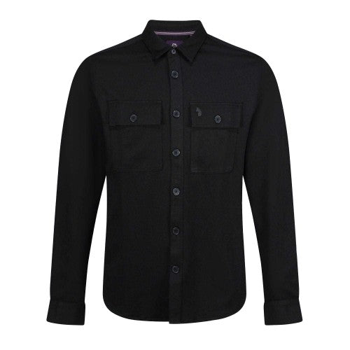 Front - Luke 1977 Mens Bar Fly Patch Pocket Overshirt