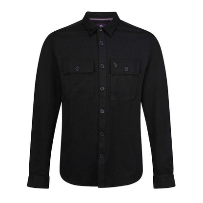 Front - Luke 1977 Mens Bar Fly Patch Pocket Overshirt