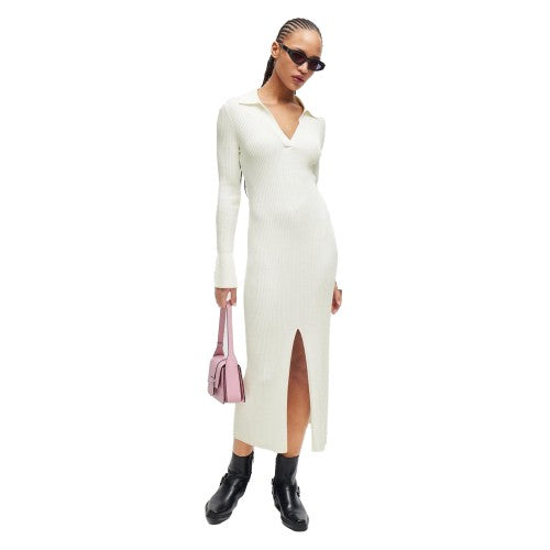 Front - Hugo Womens/Ladies Sharren Front Slit Dress
