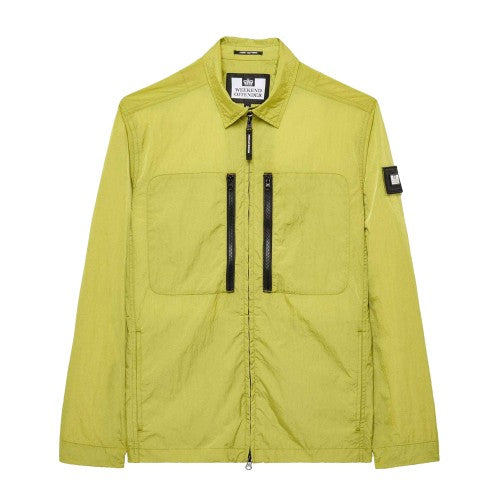 Front - Weekend Offender Mens Nicky Eyes Service Overshirt