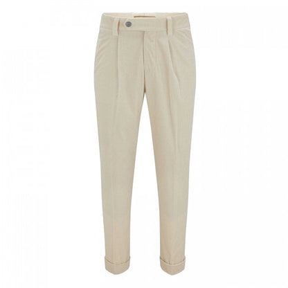 Front - Hugo Boss Mens H-Perin Pleated Trousers