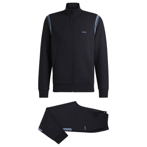 Front - Boss Mens Stripe Detail Tracksuit