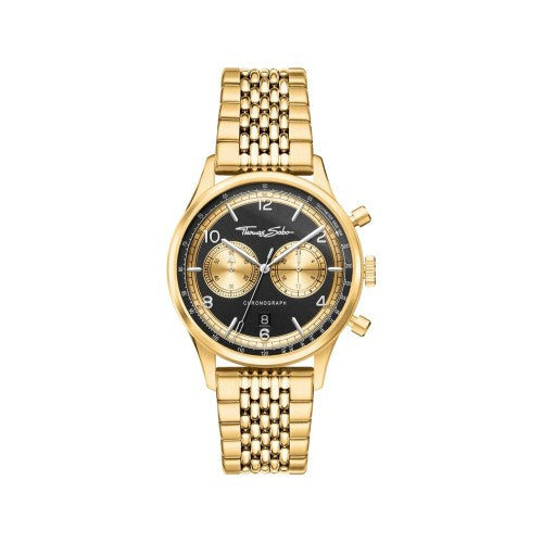 Front - Thomas Sabo Mens Rebel at Heart Chronograph Watch