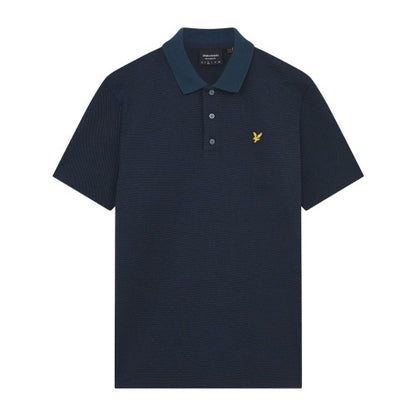 Front - Lyle & Scott Mens Tonal Textured Polo Shirt