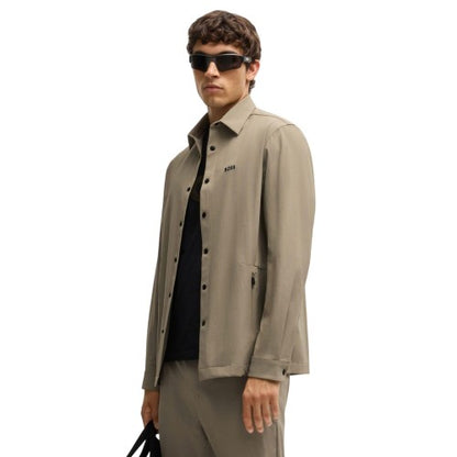 Front - Boss Mens Basin Tech Overshirt
