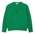 Front - Lacoste Womens/Ladies Carded Moss Stitch Relaxed Fit Jumper