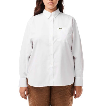 Front - Lacoste Womens/Ladies Pocket Oversized Shirt