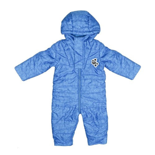 Front - Off White Baby All-Over Print Puffer Bodysuit