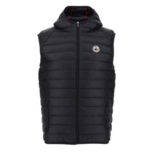Front - Jott Mens Pat Down Hooded Gilet