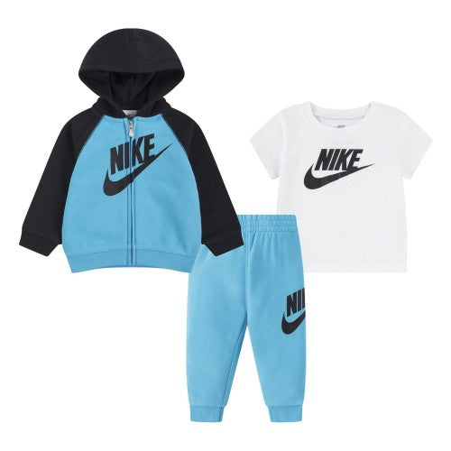 Front - Nike Baby Boys Swoosh Tracksuit Set