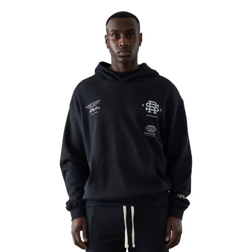 Front - Fiftyfive Mens Versus Logo Hoodie