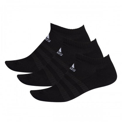 Front - Adidas Unisex Adult Low Cut Cushioned Socks (Pack of 3)