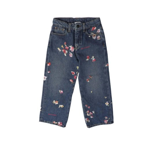 Front - Palm Angels Childrens/Kids Floral Jeans