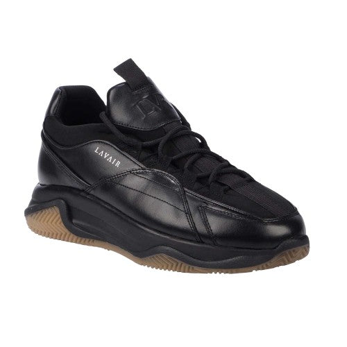 Front - Lavair Mens Creator Premium Leather Trainers