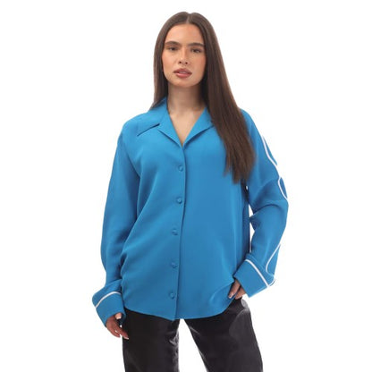 Front - Off White Womens/Ladies Cady Long-Sleeved Pyjama Top