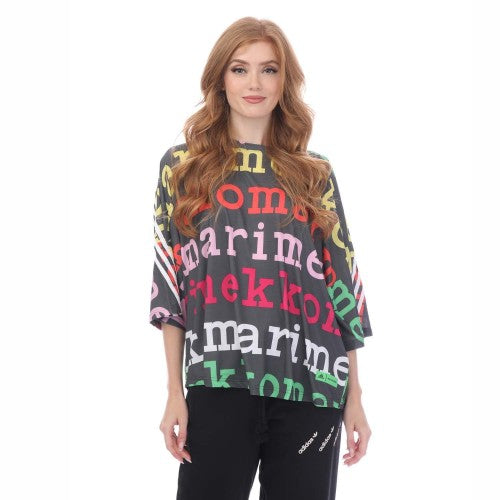 Front - Adidas Womens/Ladies Marimekko Plus T-Shirt