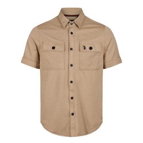 Front - Luke 1977 Mens Mr Social Utility Pocket Shirt