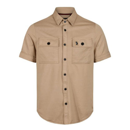 Front - Luke 1977 Mens Mr Social Utility Pocket Shirt
