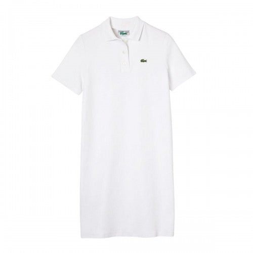 Front - Lacoste Womens/Ladies Pique Bell Sleeve Polo Shirt Dress