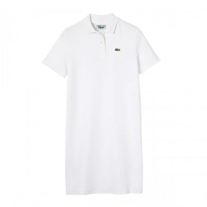 Front - Lacoste Womens/Ladies Pique Bell Sleeve Polo Shirt Dress