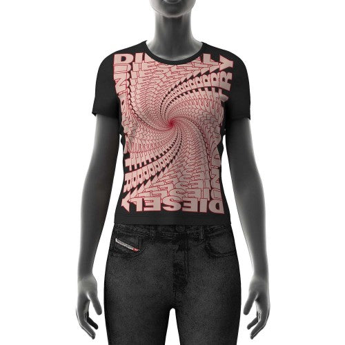 Front - Diesel Womens/Ladies T-Uncutie-Long-N16 T-Shirt