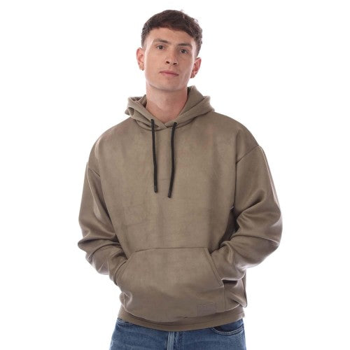 Front - Hugo Boss Mens Sly Suede Hoodie