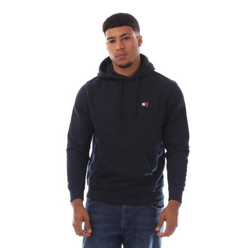 Front - Tommy Hilfiger Mens Badge Drawstring Hoodie