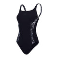Front - Speedo Womens/Ladies Splice One Piece Swimsuit
