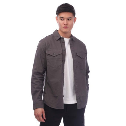 Front - Jack And Jones Mens Stretch Overshirt