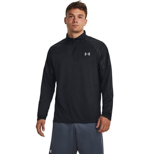 Front - Under Armour Mens Tech Grid Quarter Zip Track Top