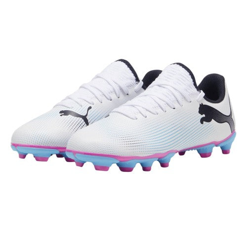 Front - Puma Childrens/Kids Future 7 Match Firm Ground Football Boots