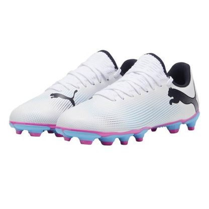 Front - Puma Childrens/Kids Future 7 Match Firm Ground Football Boots