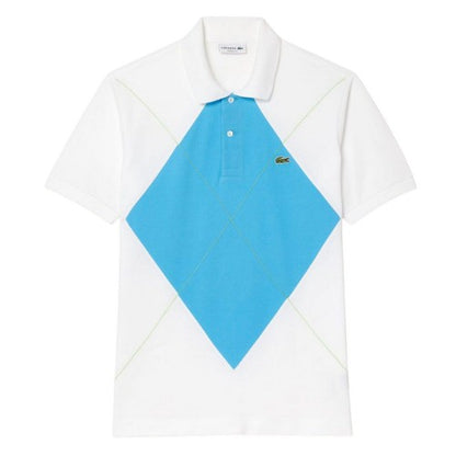 Front - Lacoste Mens L.12.12 Argyle Classic Polo Shirt