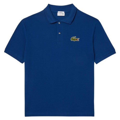 Front - Lacoste Unisex Adult L.12.12 Badge Pique Loose Fit Polo Shirt