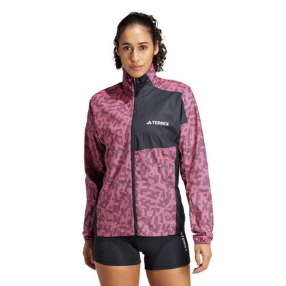 Front - Adidas Womens/Ladies Terrex Trail Running Wind Jacket