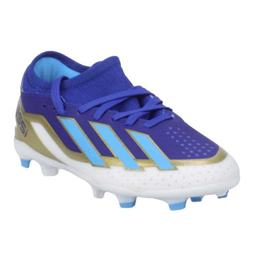Front - Adidas Childrens/Kids X Crazyfast Messi League Firm Ground Football Boots