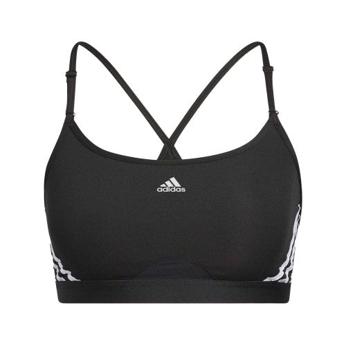 Front - Adidas Womens/Ladies Aeroreact Light Support Training Sports Bra